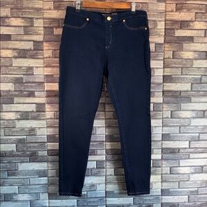 Pre Owned Michael Kors Women's Navy Izzy Skinny Jeans Size 10